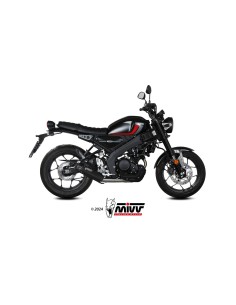 escape completo mivv 1x1 hr 1 black con tapa en carbono larga yamaha xsr 125 2022 24