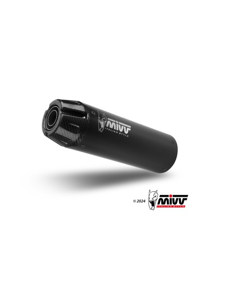 escape completo mivv 1x1 hr 1 black con tapa en carbono larga yamaha xsr 125 2022 24