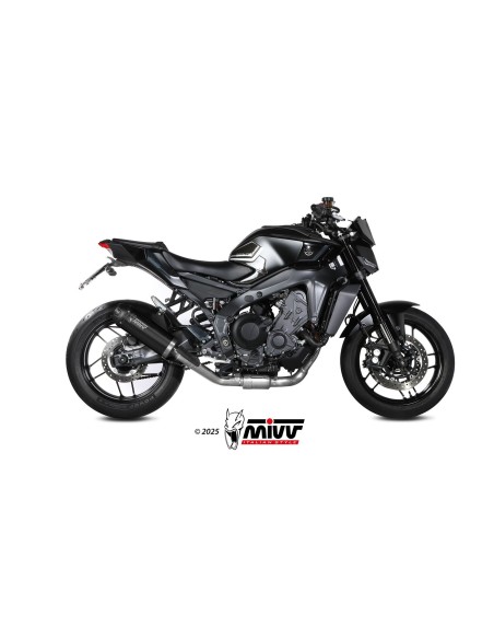 escape completo mivv 3x1 ak 1 black tapa carbono yamaha mt 09 sp fz 09 2024 26 r9 2025 26