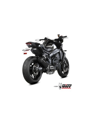 escape completo mivv 3x1 ak 1 black tapa carbono yamaha mt 09 sp fz 09 2024 26 r9 2025