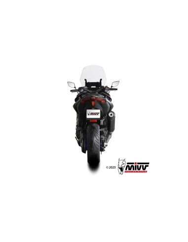 escape completo mivv 2x1 oval black con tapa de carbono yamaha t max 560 2025 26 y 080 kvc