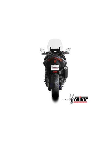 escape completo mivv 2x1 oval black con tapa de carbono yamaha t max 560 2025 26 y 080 kvc