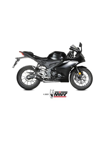 escape completo mivv 1x1 mk3 black yamaha mt 125 yzf r125 2025 y 085 sm3b