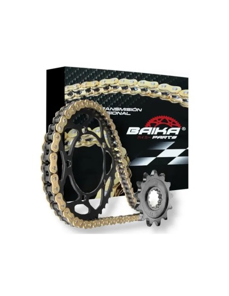 Kit de transmisión Royal Enfield Guerilla 450 2025 JT Sprockets JTF1022/JTR1793 con cadena Regina 520 ZRT dorada