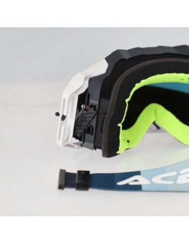 gafas off road acerbis vulcan mirror 0027508 motocross enduro lente espejo blanco neg