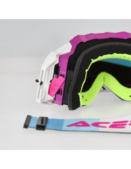 gafas off road acerbis vulcan mirror 0027508 motocross enduro lente espejo purple