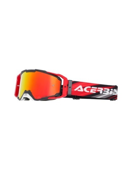 gafas off road acerbis vitrion mirror 0027520 motocross enduro lente espejo negro rojo