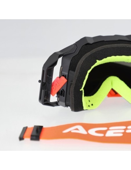 gafas off road acerbis vulcan mirror 0027508 motocross enduro lente espejo naranja