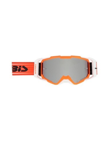 gafas off road acerbis vitrion mirror 0027520 motocross enduro lente espejo naranja negro