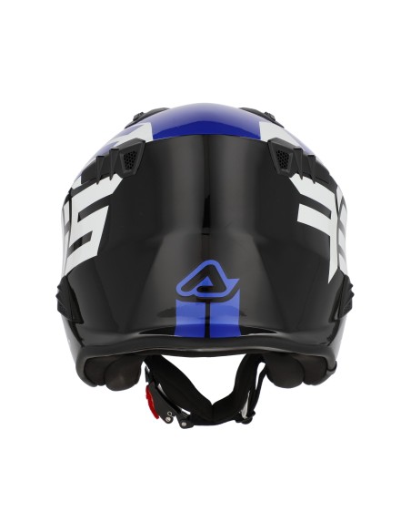 casco acerbis jet aria graphic sport 22 06 color negro y azul mate 0026602 295