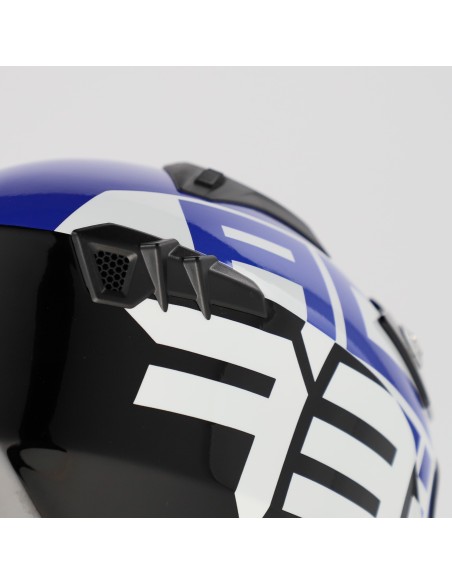 casco acerbis jet aria graphic sport 22 06 color negro y azul mate 0026602 295