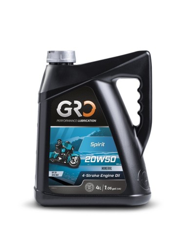 aceite de motor gro spirit 20w50 4 litros 9002160