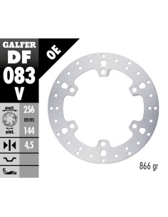 disco de freno moto galfer df083v 256 mm tipo oem honda