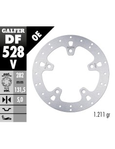 disco de freno moto galfer df528v trasero 282 mm yamaha tmax 530 560
