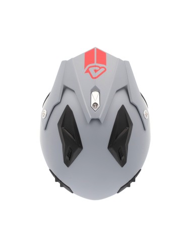 casco acerbis jet aria 22 06 color gris claro mate 0025055 076