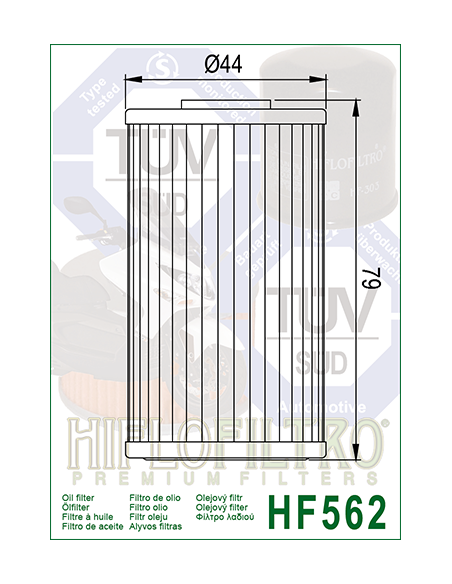 filtro aceite hiflo hf562