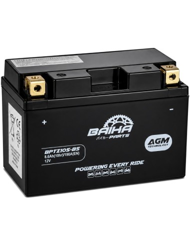 bateria moto sin mantenimiento precargada baika ytz10s bs