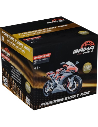 bateria moto sin mantenimiento precargada baika ytz10s bs