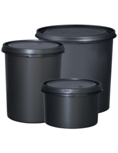 Caja 100 ud - Vaso pintura con tapa - 1,0 l