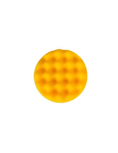 Tampn Espuma Pulido 85mm Amarillo Ondulado, 2Ud