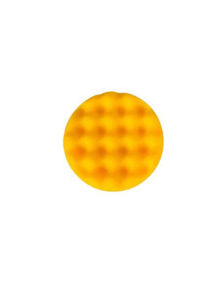 Tampn Espuma Pulido 85mm Amarillo Ondulado, 2Ud