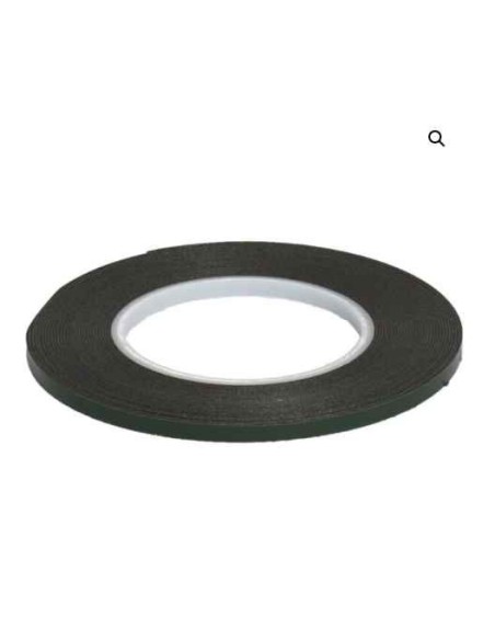 Blister 1 ud - CINTA doble cara Negra - 9mm x 10m