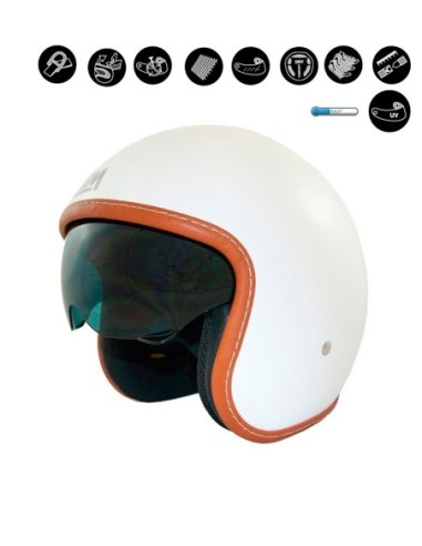 Casco Lem Sport Solid Blanco S - SPORT150S