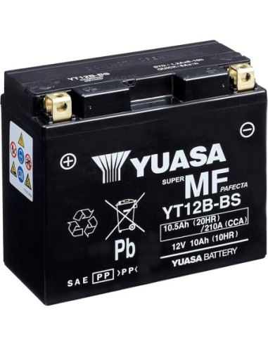 Batería para motocicleta Yuasa YT12B MF 12.6Ah 210