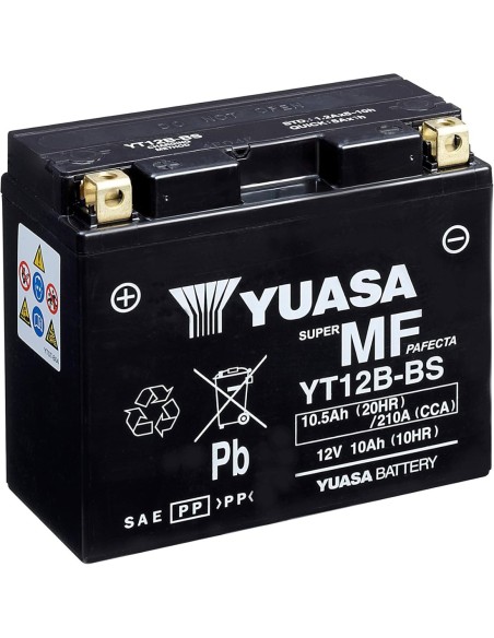 Batería para motocicleta Yuasa YT12B MF 12.6Ah 210