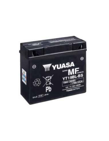 Batería para motocicleta Yuasa YT19BL-BS MF 2.4Ah