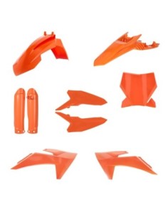 kit completo de plasticos acerbis 0027008 011 016 naranja para ktm sx 65 2024 2026