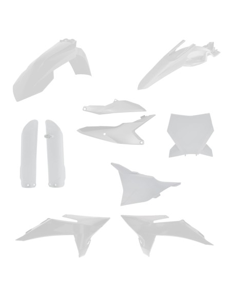 kit completo de plasticos acerbis 0027023 030 blanco para ktm sx 85 2025 2026