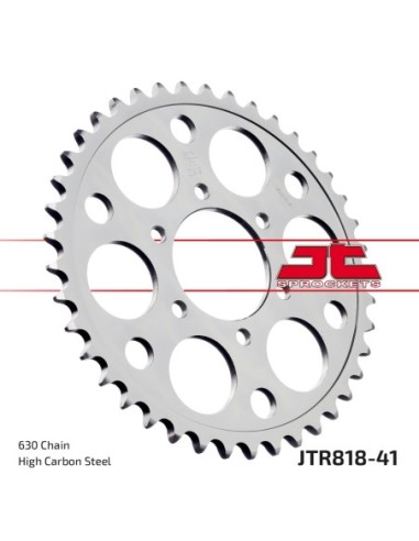 corona moto jt sprockets de acero de 41 dientes jtr818 41
