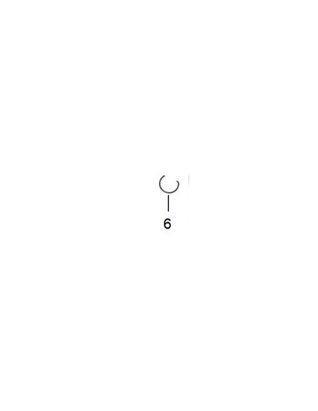 circlip del bulon de piston uk125 tipo c zairon zs3