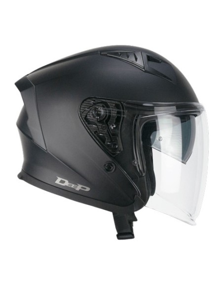 Casco jet CGM 127A DEEP MONO negro mate
