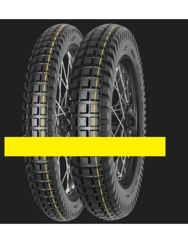 MITAS 110/90 -19 62P ENDURO HYBRID SUPER  TL M+S (Raya amarilla)