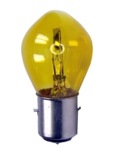 Lámpara Casquillo BA 20 D 12V 35/35W Amarilla