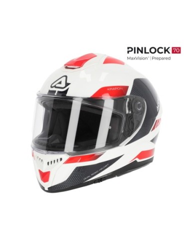 CASCO KRAPON 2206 BLANCO Y ROJO 0024663239070 | Motoauto