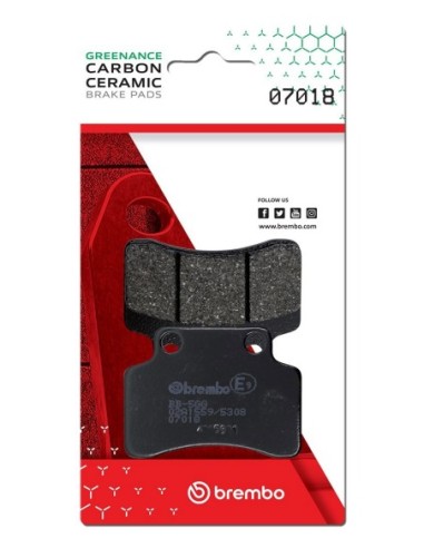 Pastillas de freno Brembo genuinas 07018 | Motoauto