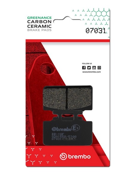 Pastillas de freno Brembo genuinas 07031 | Motoauto