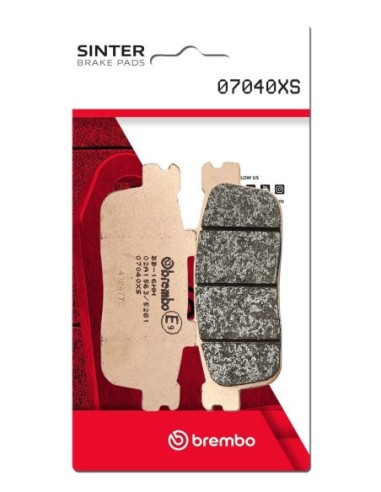 Pastillas freno Brembo sinterizadas 07040XS | Motoauto