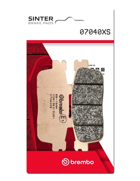 Pastillas freno Brembo sinterizadas 07040XS | Motoauto