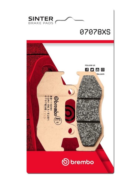 Pastillas freno Brembo sinterizadas 07078XS | Motoauto
