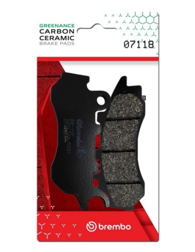 Pastillas de freno Brembo genuinas 07118 | Motoauto