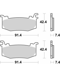 Pastillas de freno moto Brembo 07BB44SR 07BB44SR | Motoauto