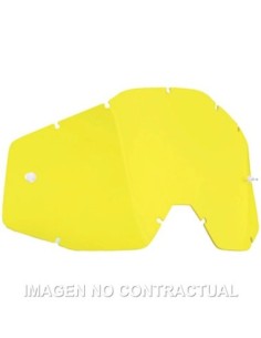 FMF POWERBOMB/POWERCORE REPLACEMENT - SHEET YELLOW LENS