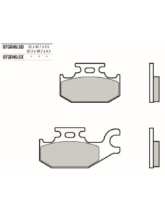 Pastillas freno Brembo sinterizadas 07GR49SX | Motoauto