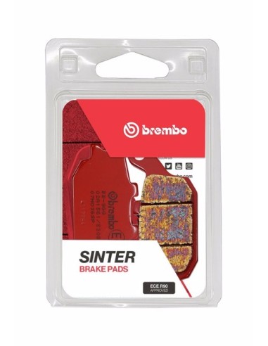 Pastillas freno Brembo sinterizadas 07HO36SP | Motoauto