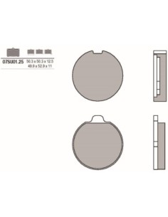 Pastillas de freno Brembo genuinas 07SU0125 | Motoauto
