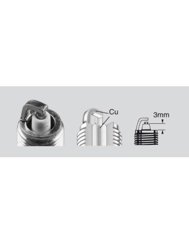 Bujía de moto PowerSport 8405 1 B01 84051B01 | Motoauto